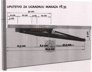 Uputstvo za FŠ 35-spušten položaj
